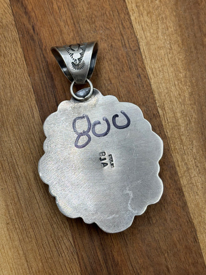 Palomino Cluster Pendant by Boyd Ashley, Navajo