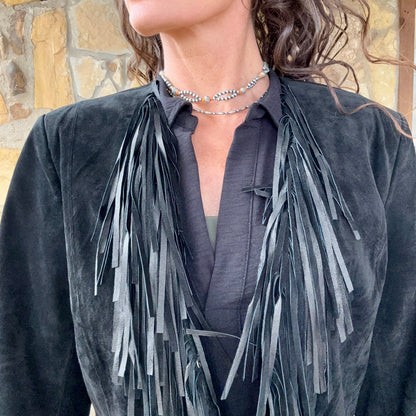 Midnight Trails Fringe Jacket