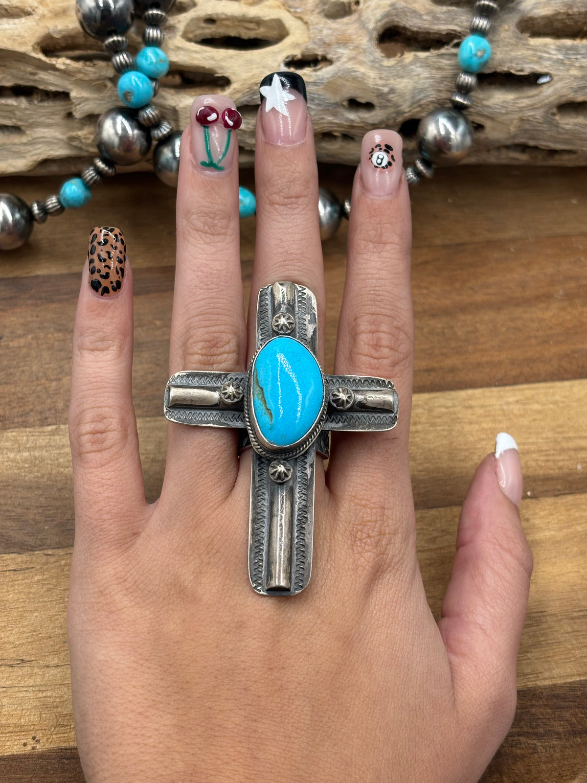 Cross #108-20 Turquoise Ring Adjustable