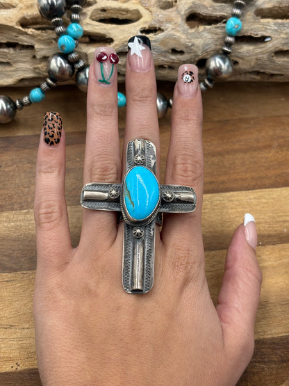 Cross #108-20 Turquoise Ring Adjustable