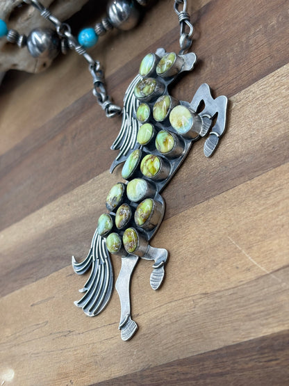 Palomino #1012-9 Horse Necklace by Gilbert Platero