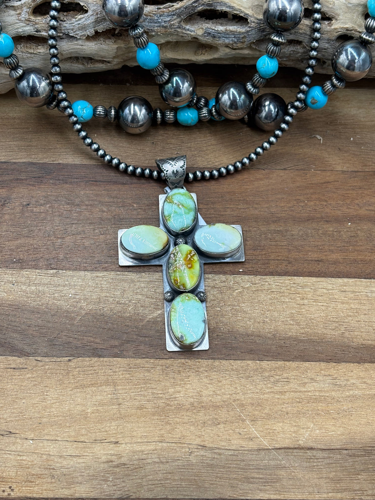 Palomino #1012-7 Cross Pendant by Gilbert Platero