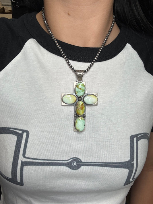 Palomino #1012-7 Cross Pendant by Gilbert Platero