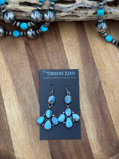 Golden Hills Earrings #5 by Ella Peters, Navajo