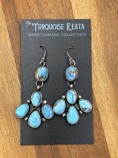 Golden Hills Earrings #5 by Ella Peters, Navajo