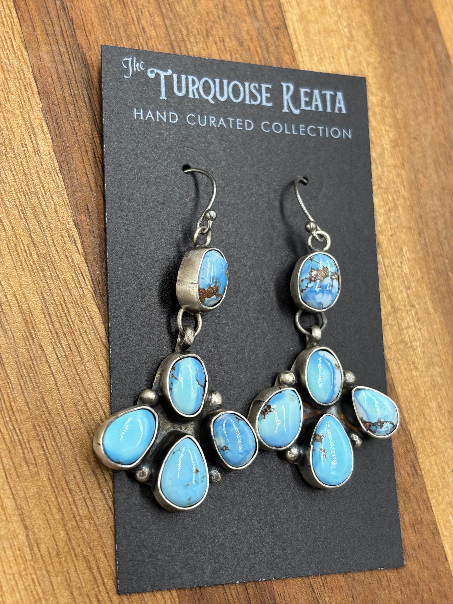 Golden Hills Earrings #5 by Ella Peters, Navajo