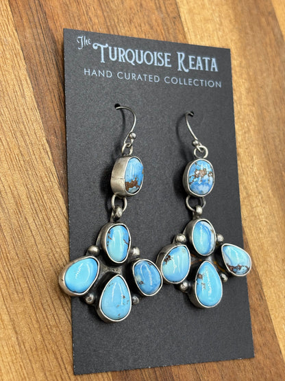 Golden Hills Earrings #5 by Ella Peters, Navajo