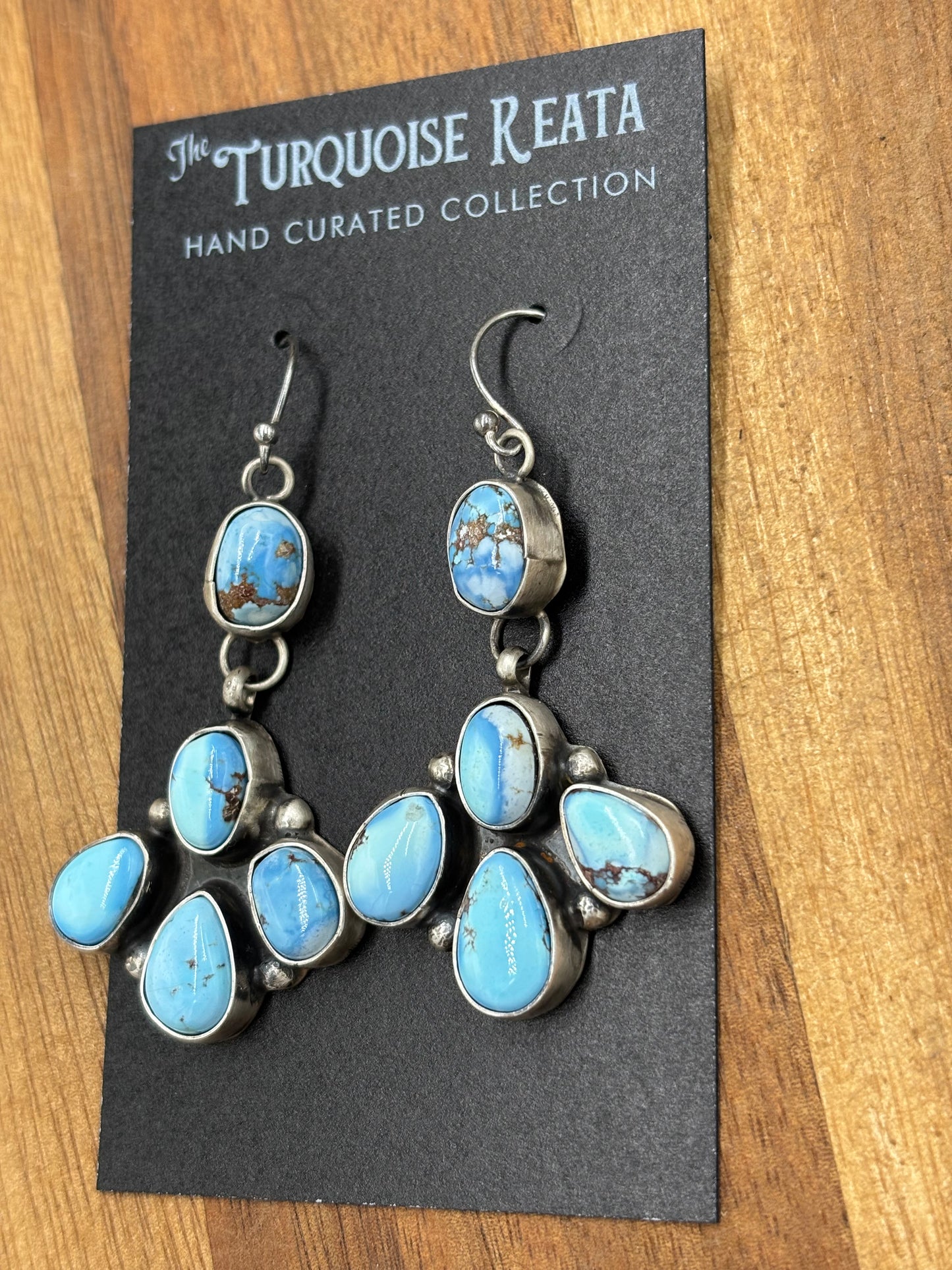 Golden Hills Earrings #5 by Ella Peters, Navajo