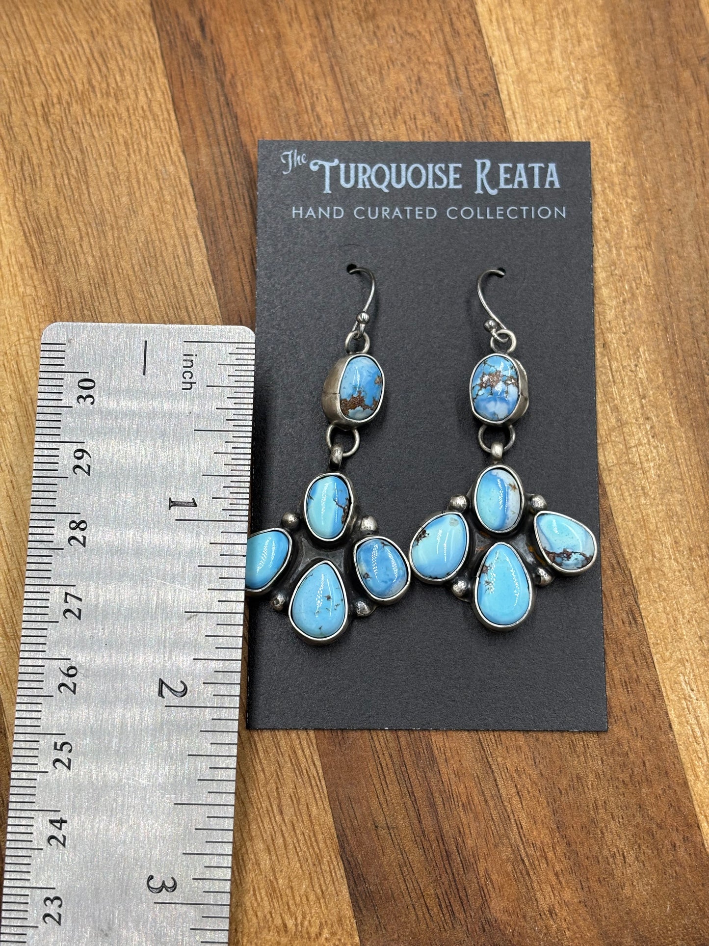 Golden Hills Earrings #5 by Ella Peters, Navajo