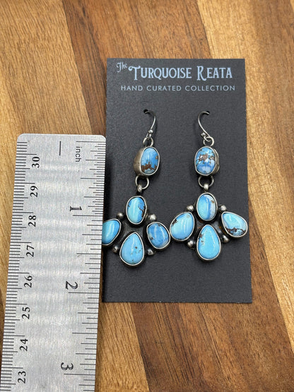 Golden Hills Earrings #5 by Ella Peters, Navajo