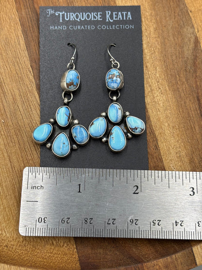 Golden Hills Earrings #5 by Ella Peters, Navajo