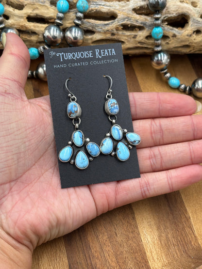 Golden Hills Earrings #5 by Ella Peters, Navajo