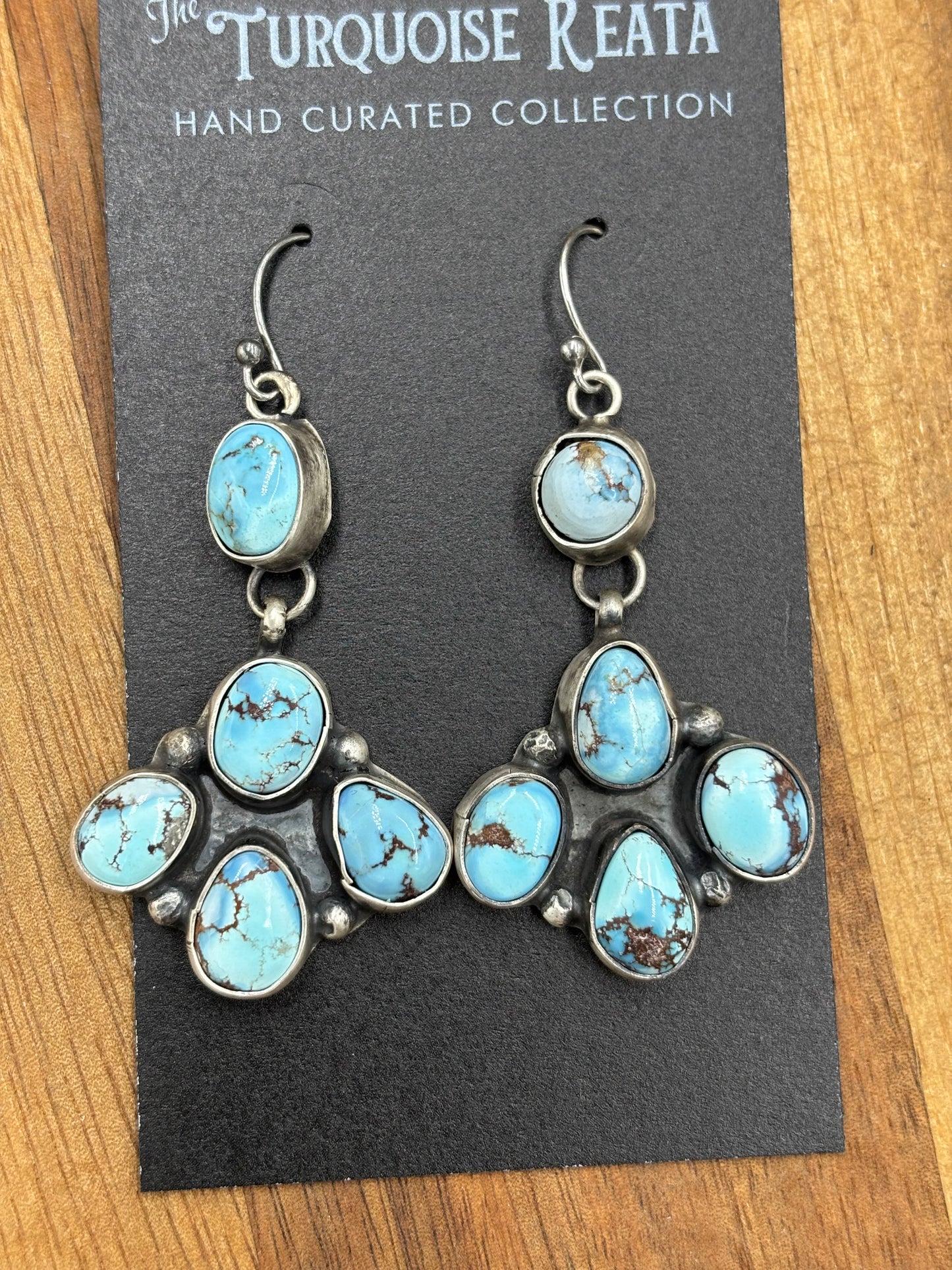 Golden Hills Earrings #6 by Ella Peters, Navajo