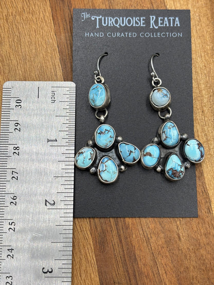 Golden Hills Earrings #6 by Ella Peters, Navajo
