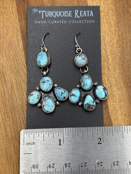 Golden Hills Earrings #6 by Ella Peters, Navajo