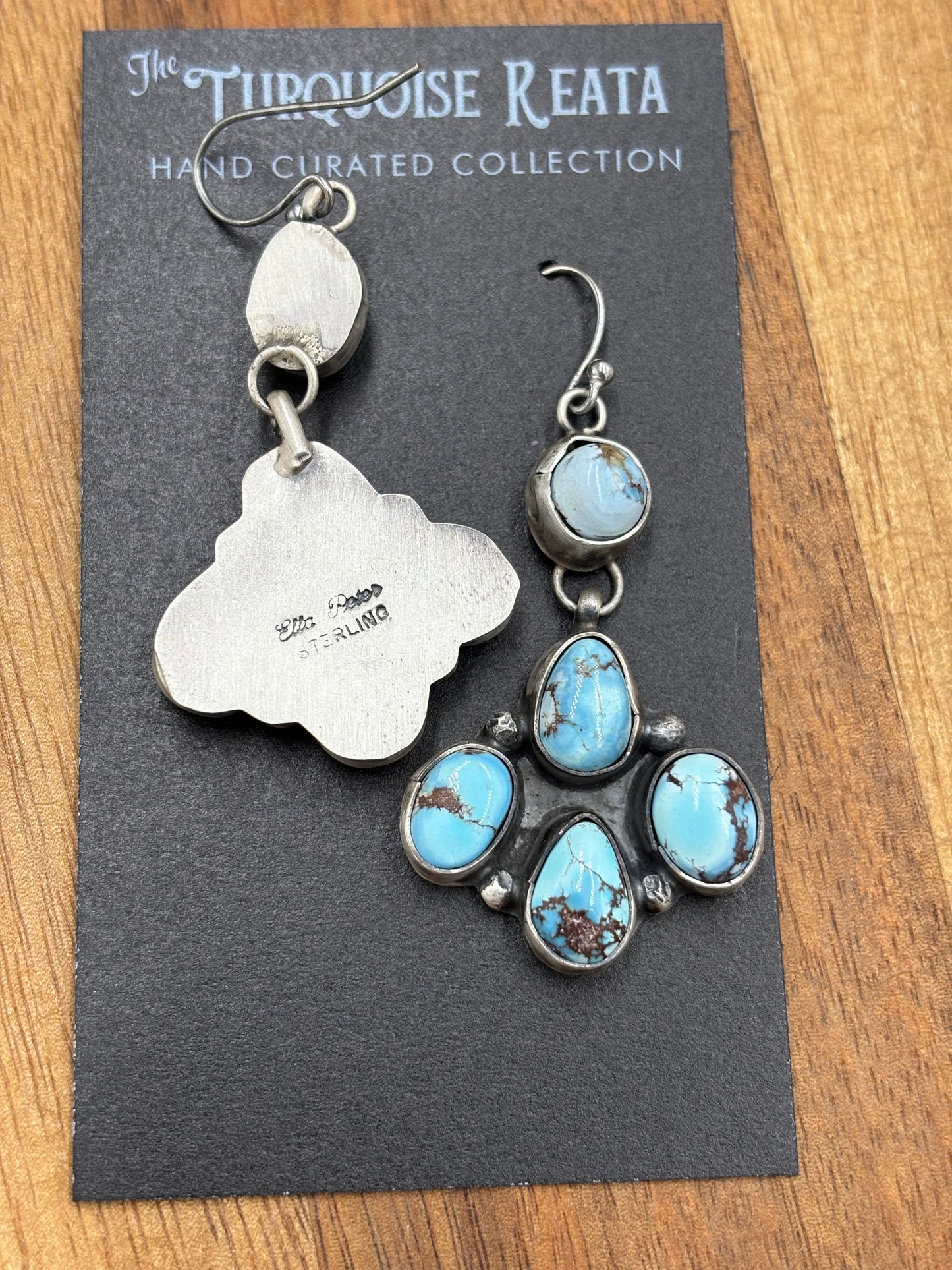 Golden Hills Earrings #6 by Ella Peters, Navajo