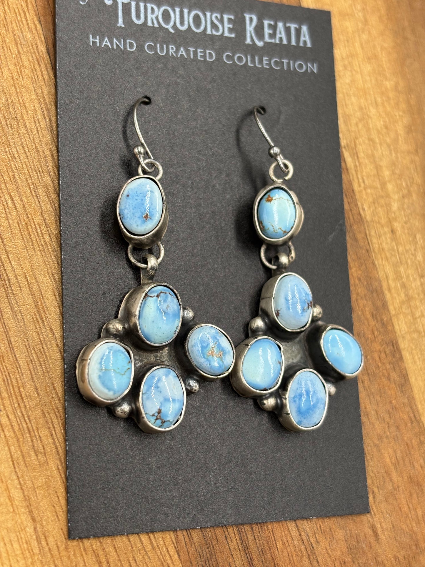 Golden Hills Earrings #8 by Ella Peters, Navajo