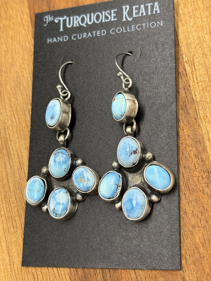 Golden Hills Earrings #8 by Ella Peters, Navajo