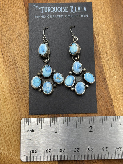 Golden Hills Earrings #8 by Ella Peters, Navajo