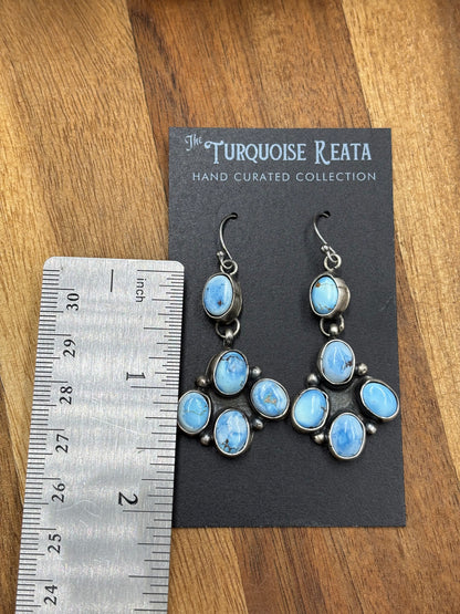 Golden Hills Earrings #8 by Ella Peters, Navajo