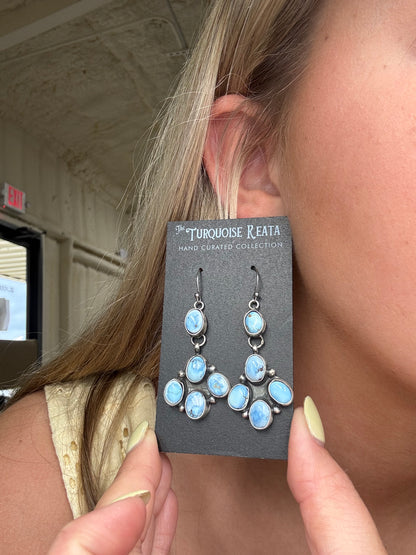 Golden Hills Earrings #8 by Ella Peters, Navajo