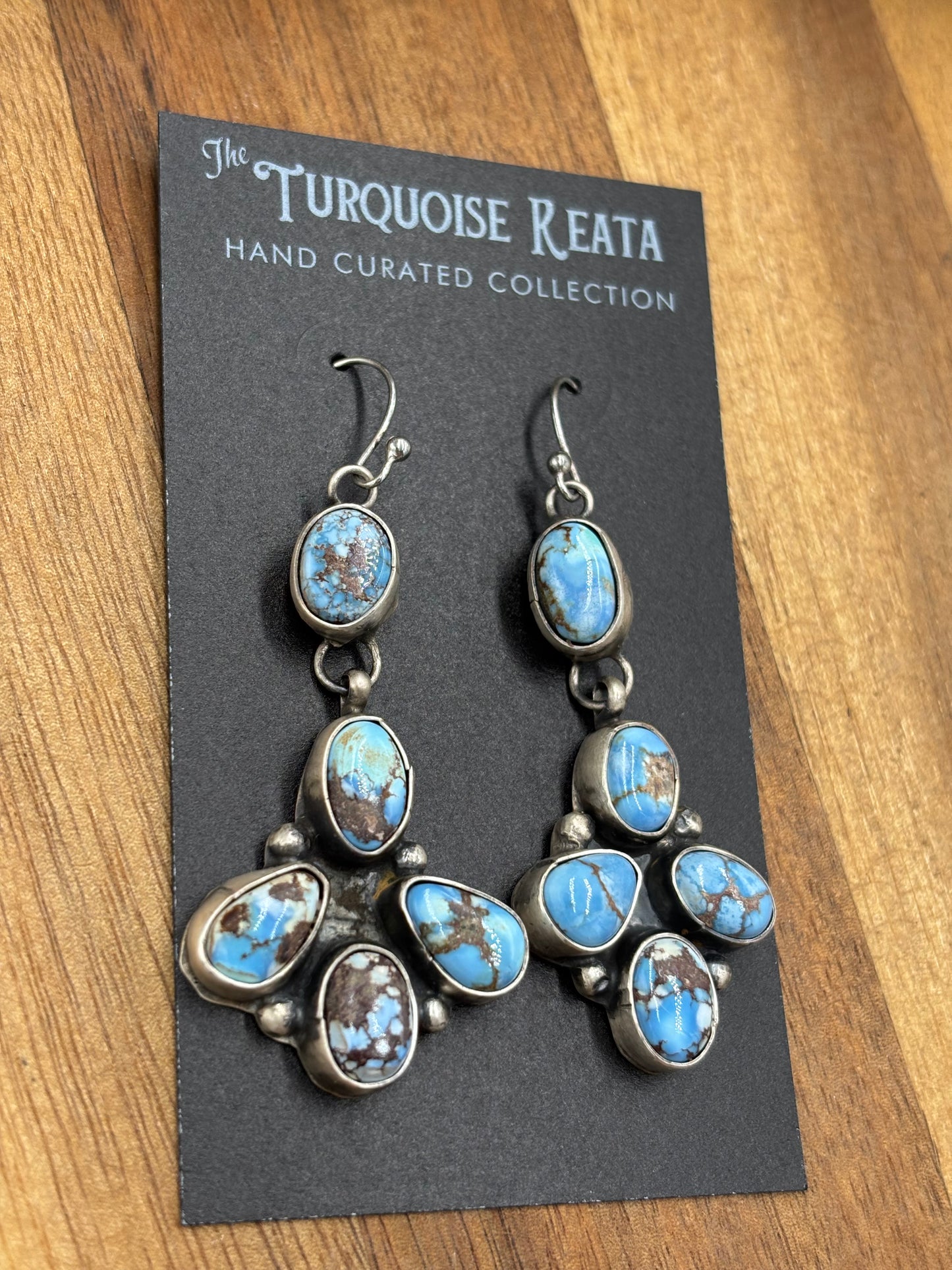 Golden Hills Earrings #7 by Ella Peters, Navajo