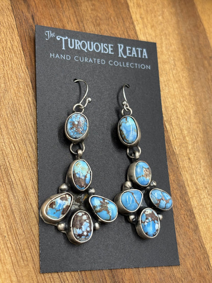 Golden Hills Earrings #7 by Ella Peters, Navajo