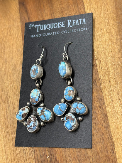 Golden Hills Earrings #7 by Ella Peters, Navajo