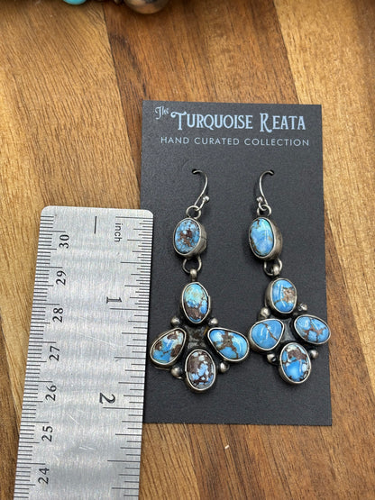 Golden Hills Earrings #7 by Ella Peters, Navajo