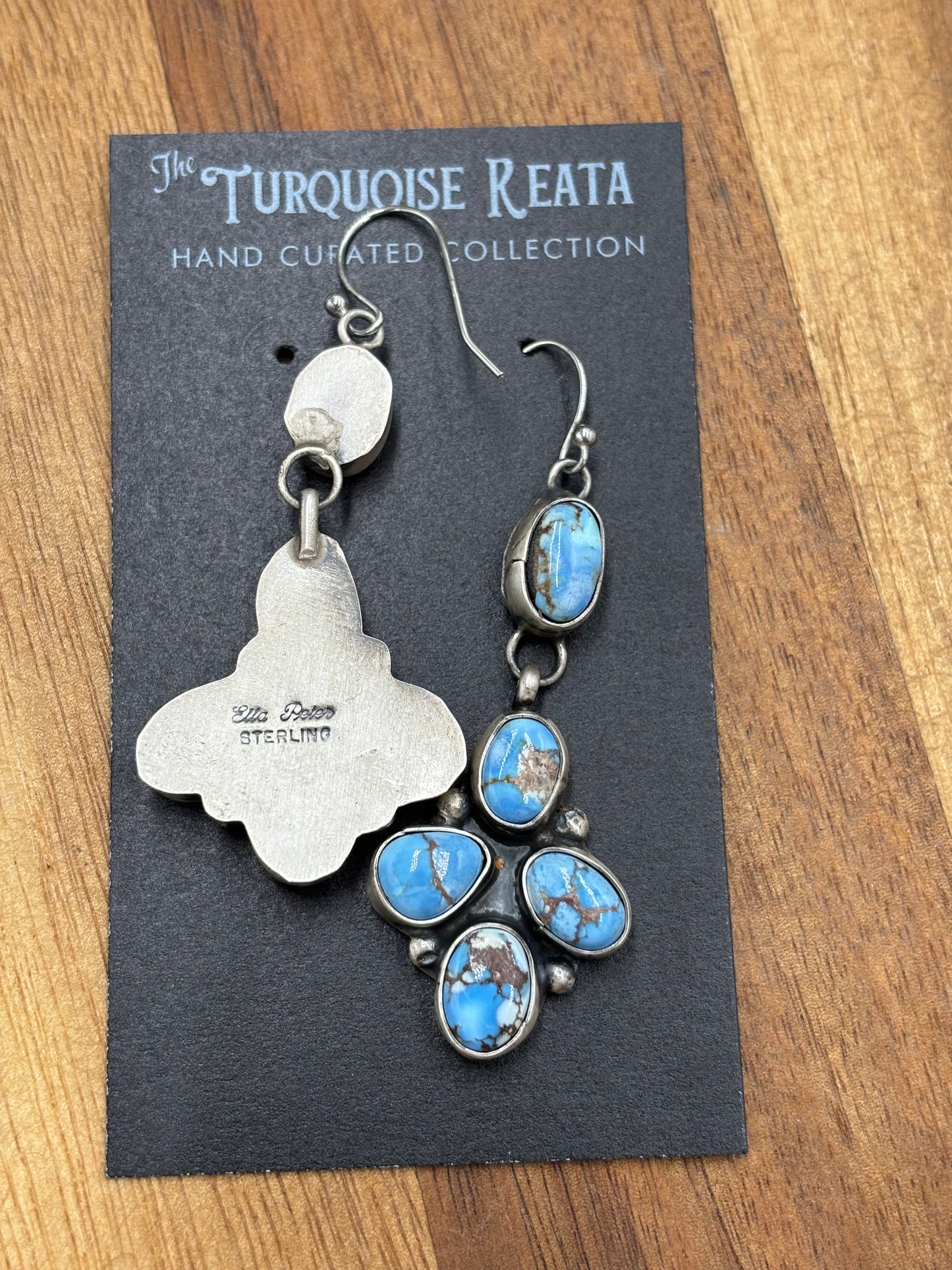 Golden Hills Earrings #7 by Ella Peters, Navajo