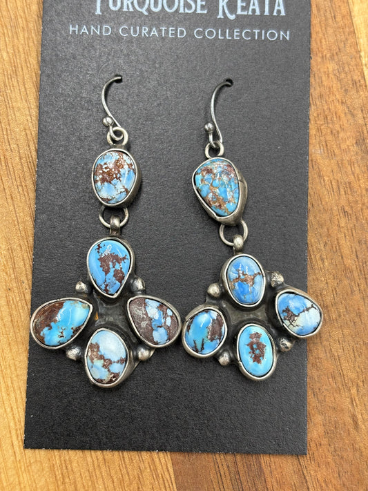 Golden Hills Earrings #9 by Ella Peters, Navajo