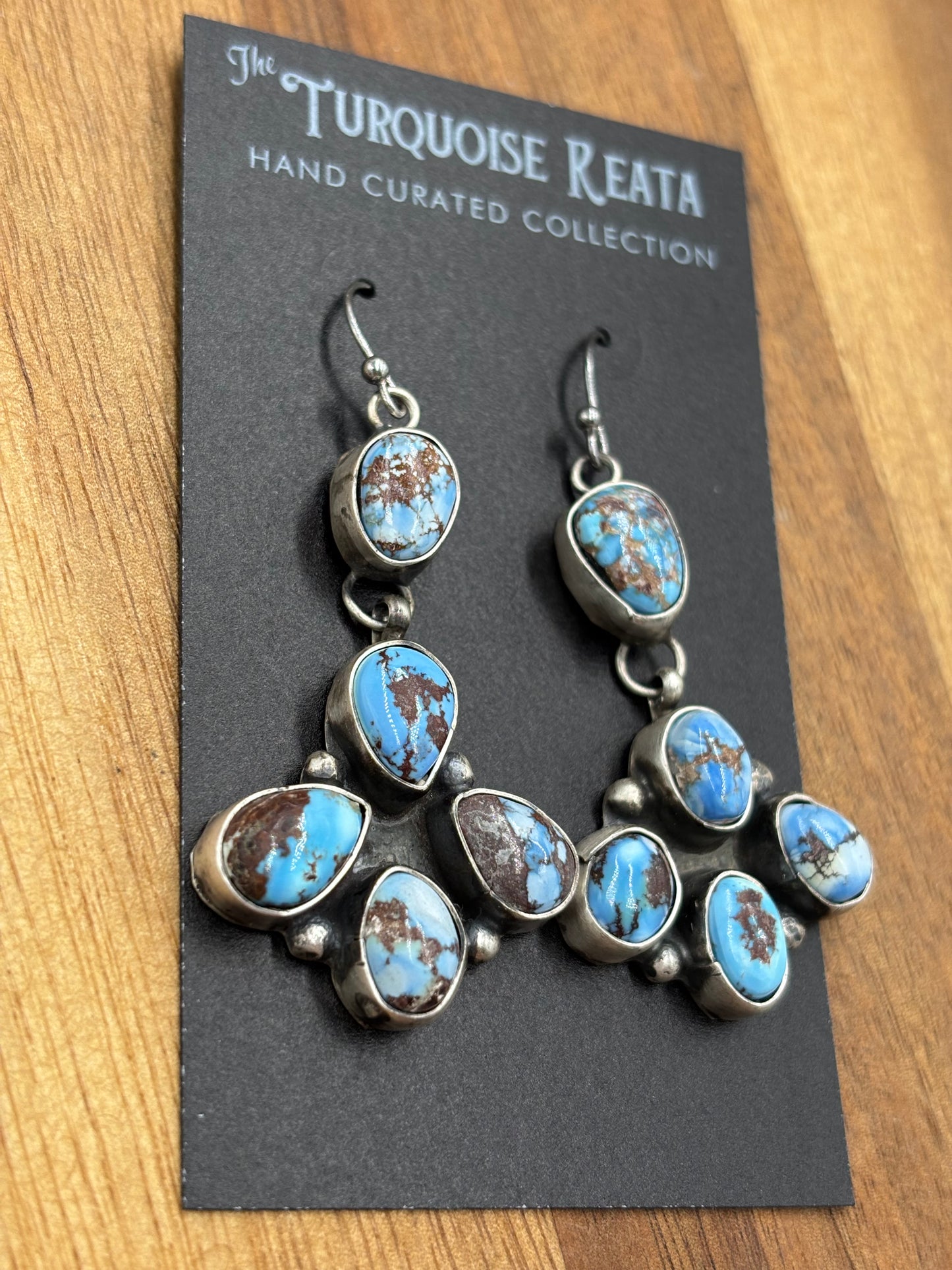 Golden Hills Earrings #9 by Ella Peters, Navajo