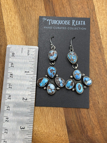 Golden Hills Earrings #9 by Ella Peters, Navajo