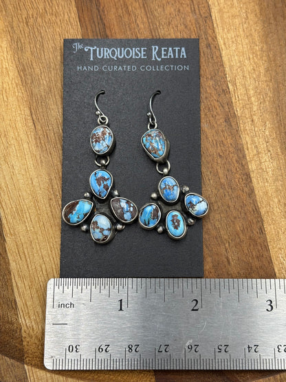 Golden Hills Earrings #9 by Ella Peters, Navajo