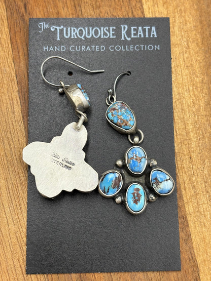 Golden Hills Earrings #9 by Ella Peters, Navajo