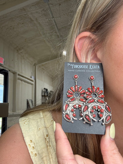 Coral Earrings
