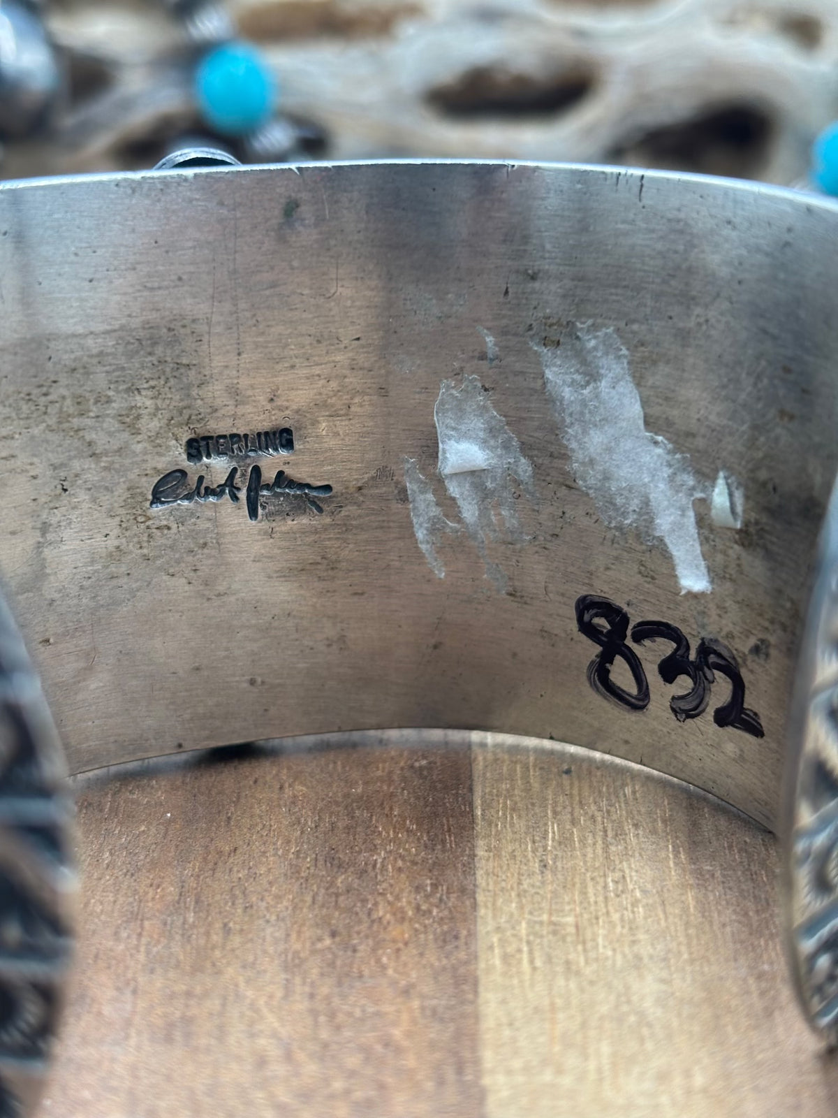 Wild Horse #1022-34 Cuff by Robert Johnson, Navajo