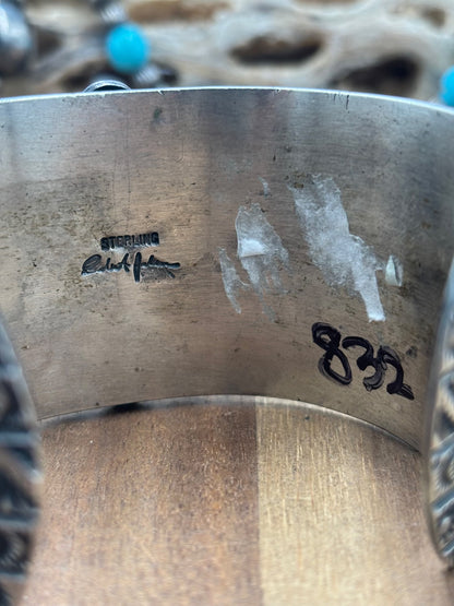 Wild Horse #1022-34 Cuff by Robert Johnson, Navajo