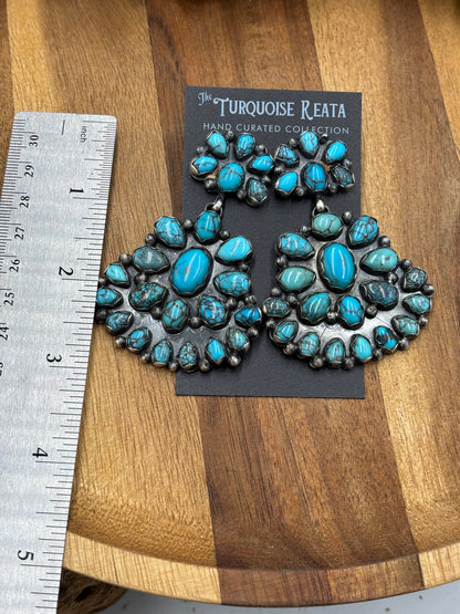 Egyptian Prince Turquoise Earrings