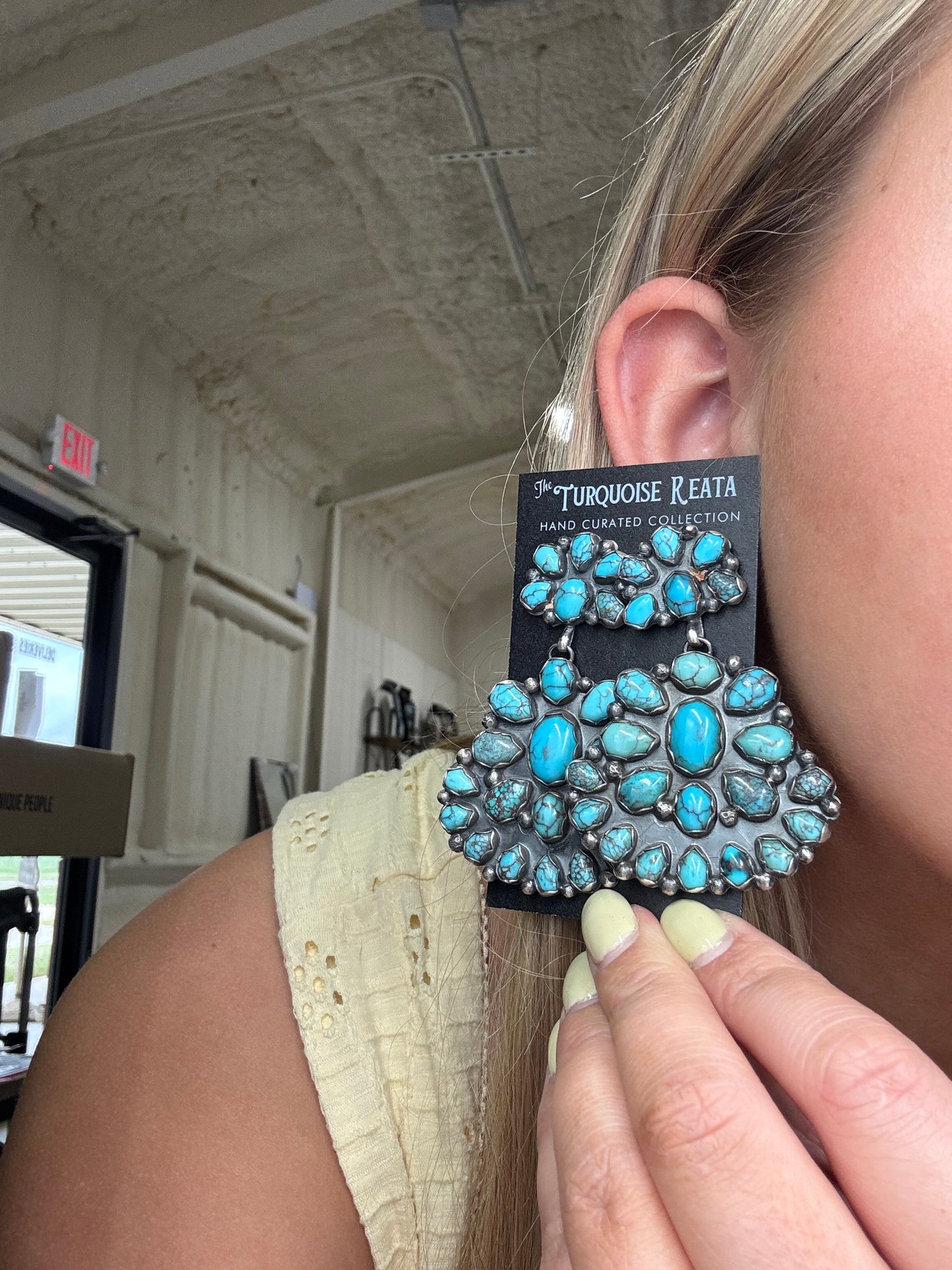 Egyptian Prince Turquoise Earrings