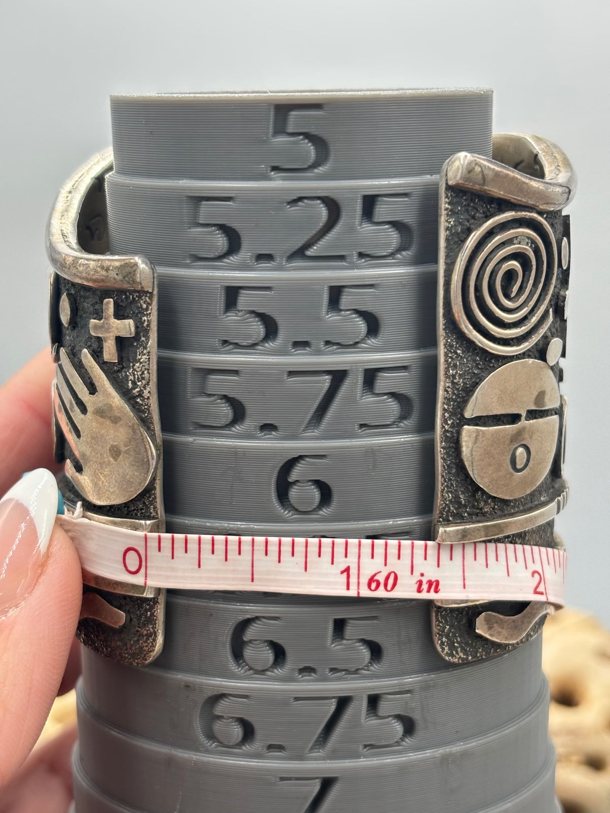 Turquoise #1022-33 Cuff by Alex Sanchez, Navajo