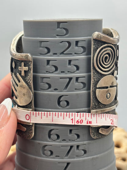 Turquoise #1022-33 Cuff by Alex Sanchez, Navajo