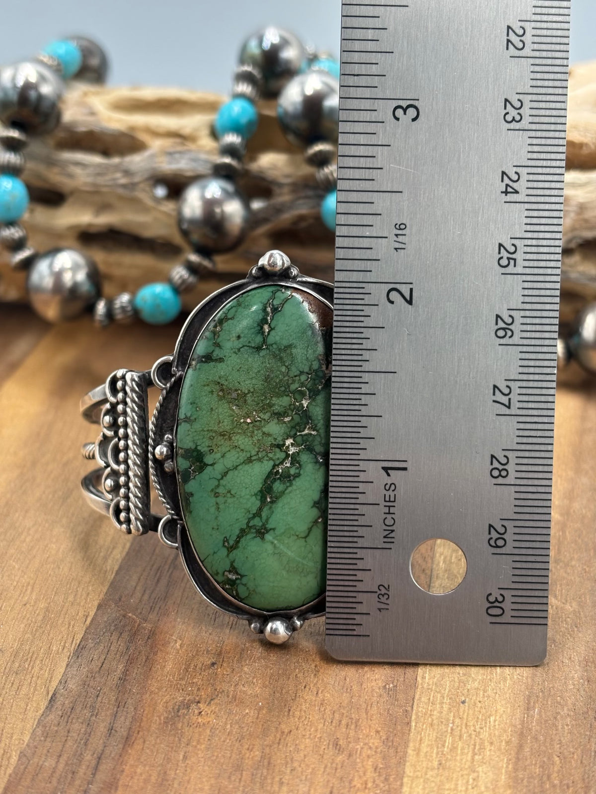 Green Turquoise #1022-31 Cuff Vintage