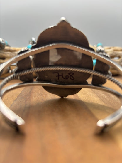 Green Turquoise #1022-31 Cuff Vintage