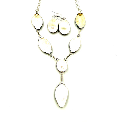 Cotton Candy Set 22" necklace and earrings