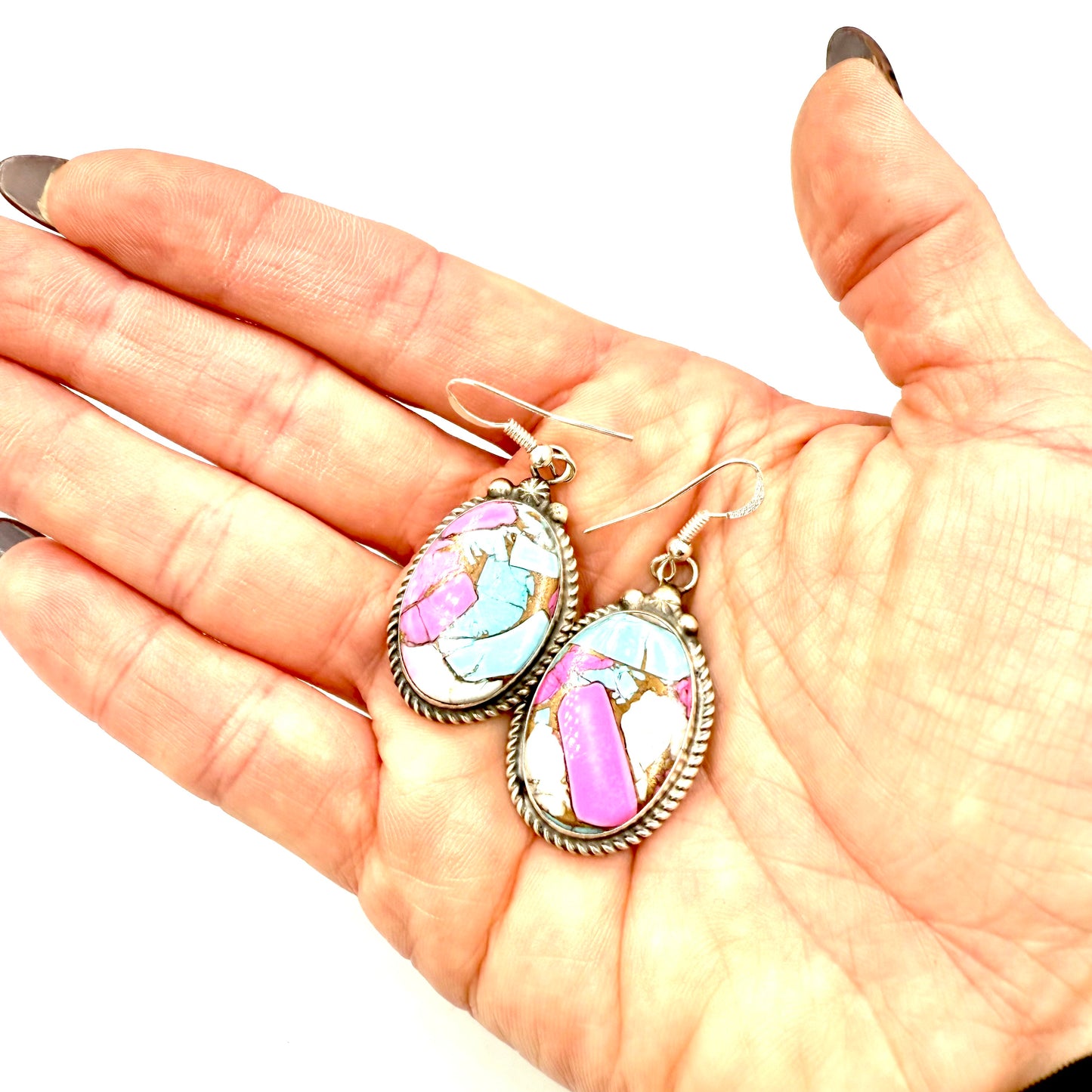 Cotton Candy Set 22" necklace and earrings