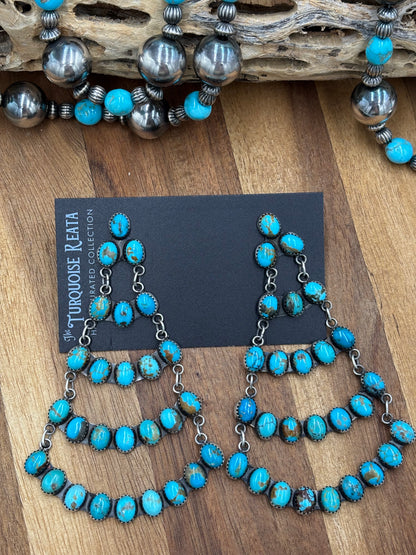 Turquoise Chandelier Earrings