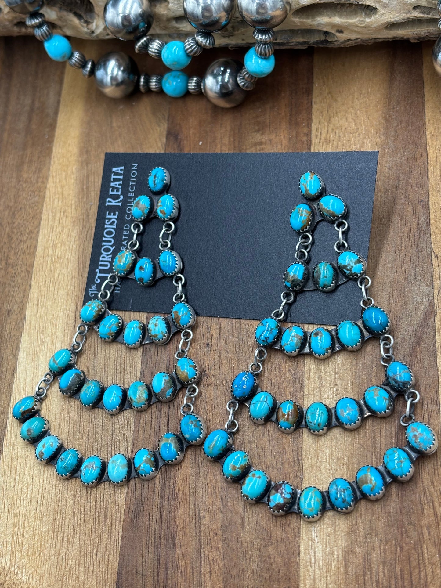 Turquoise Chandelier Earrings