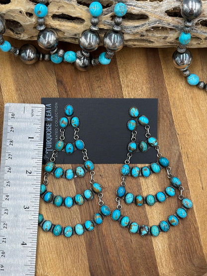 Turquoise Chandelier Earrings