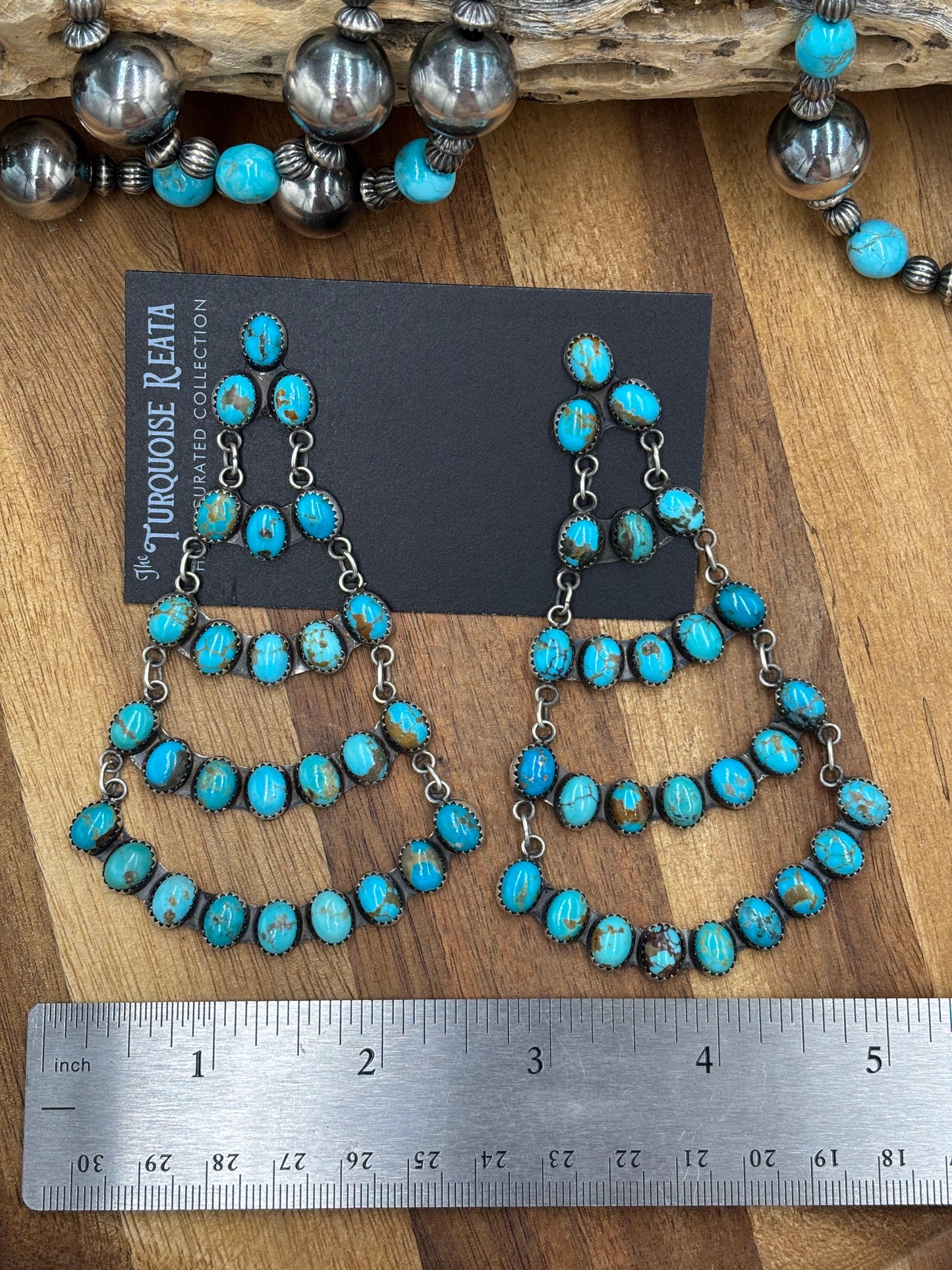 Turquoise Chandelier Earrings